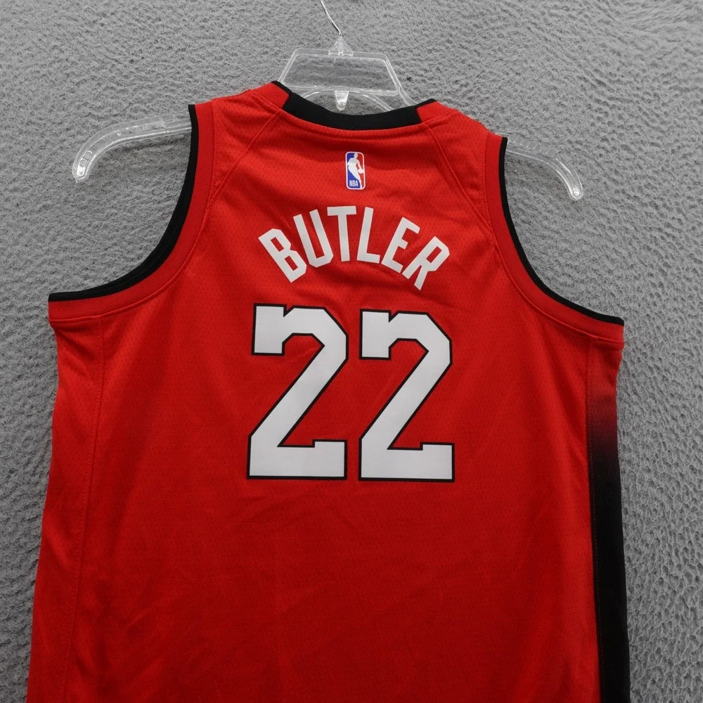 Nike Jimmy Butler Jersey‎ Large Red Basketball Youth Miami Heat City Edition 22